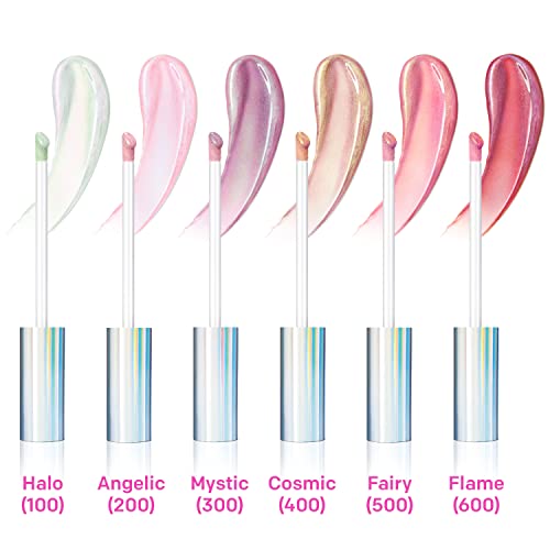 Almay Lip Gloss, Non-Sticky Lip Makeup, Holographic Glitter Finish, Hypoallergenic, 700 Flame, 0.9 Oz - Image 8