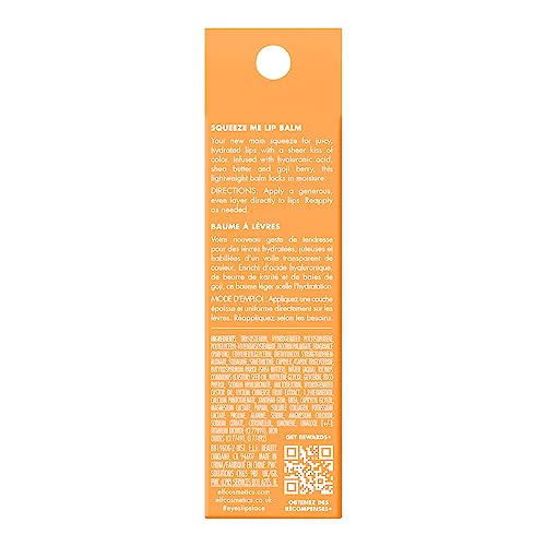 e.l.f. Squeeze Me Lip Balm, Moisturizing Lip Balm For A Sheer Tint Of Color, Infused With Hyaluronic Acid, Vegan & Cruelty-free, Peach - Image 6