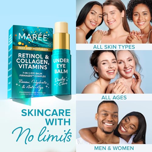 MAREE Under Eye Balm Stick with Retinol & Ceramide Complex - Facial Moisturizer for Dark Circles & Wrinkles - Under Eye Brightener Stick, Anti Wrinkle Hydrating Face Skincare 0.35 Oz - Image 6